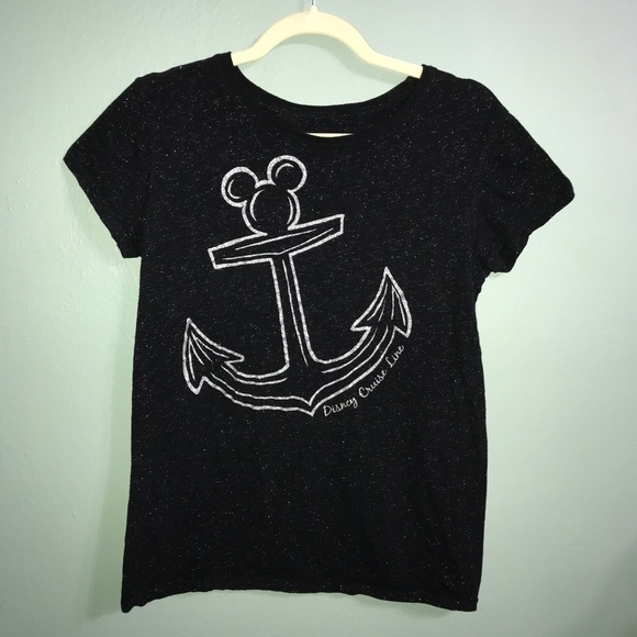 Disney Tops - Disney Cruise Line Mickey Mouse Anchor Sparkle Top